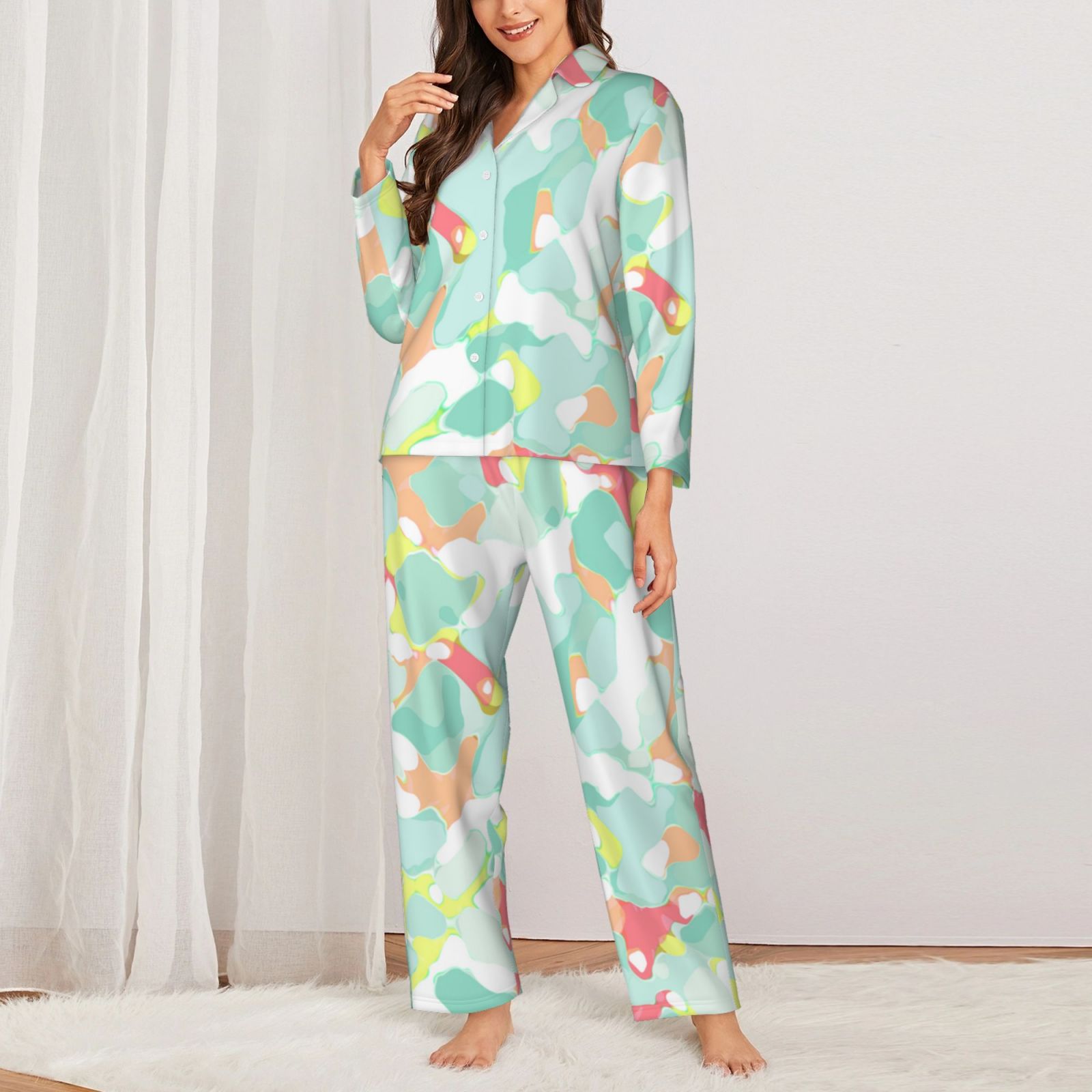 Women's Long-Sleeved Pajama Set