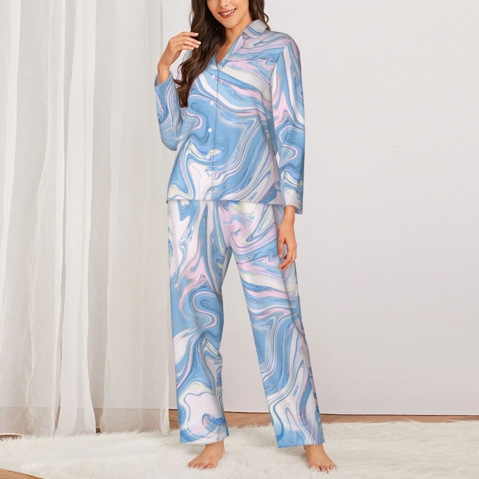 Women's Long-Sleeved Pajama Set