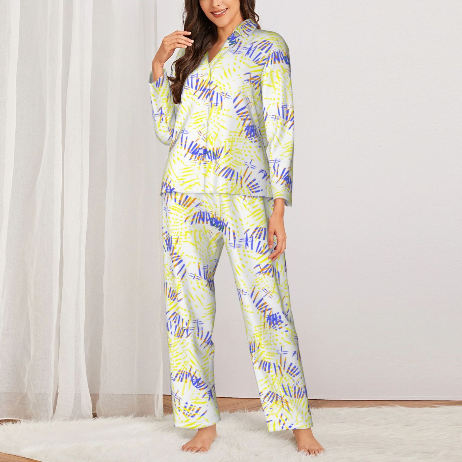 Women's Long-Sleeved Pajama Set