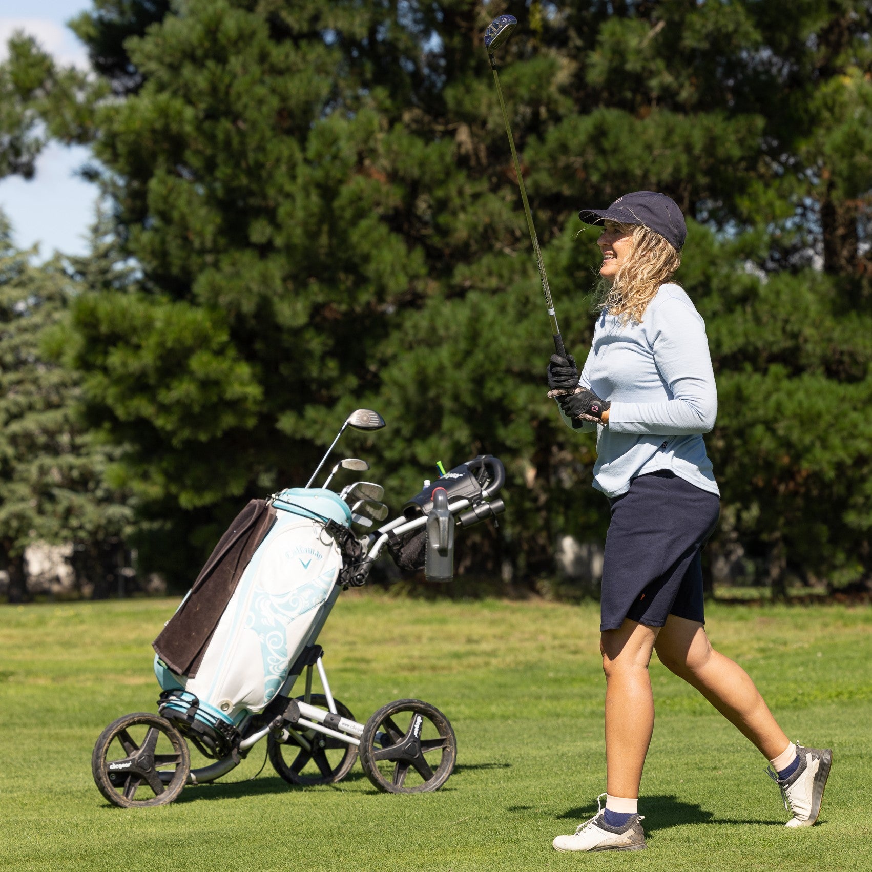 Links Long Sleeve Merino Ladies Golf Top