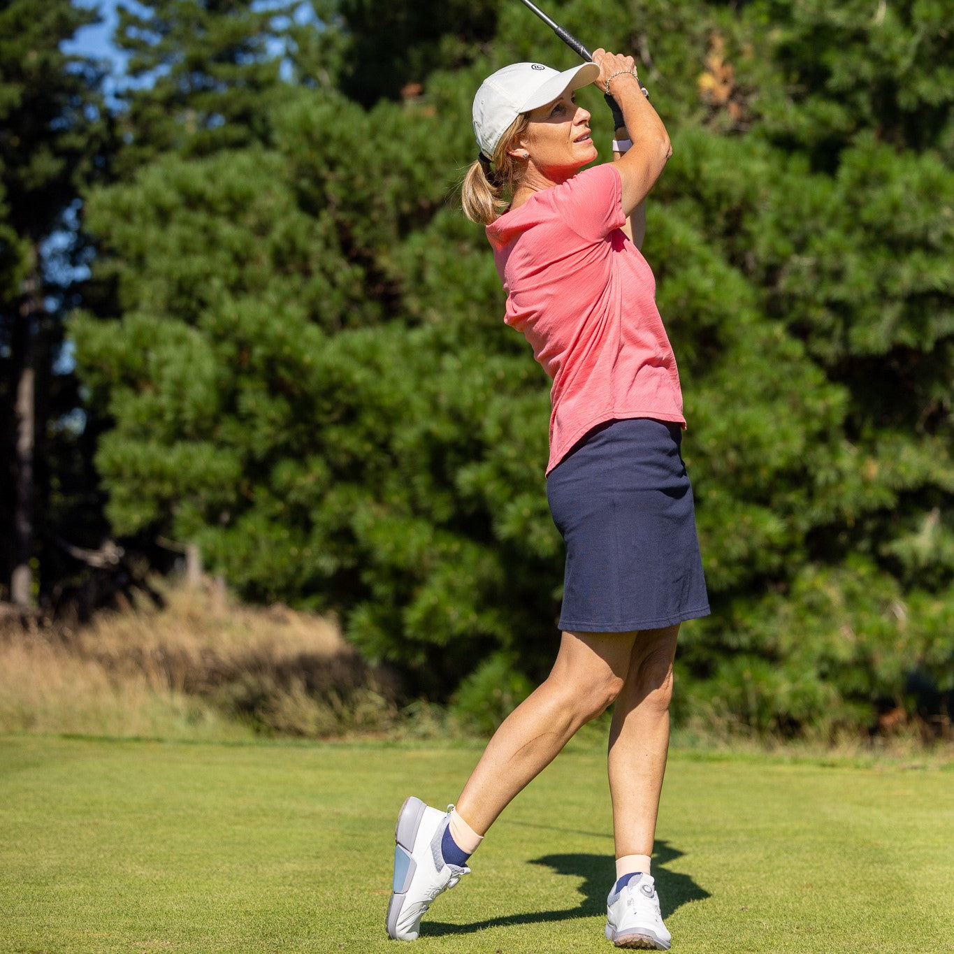 Links Short Sleeve Cotton Ladies Golf Top