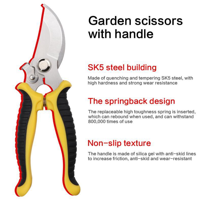 Garden Scissors Pruners Professional Fruit Tree Pruning Grafting Tools Labor Saving Flower Tree Shears Pruning Fruit Branches