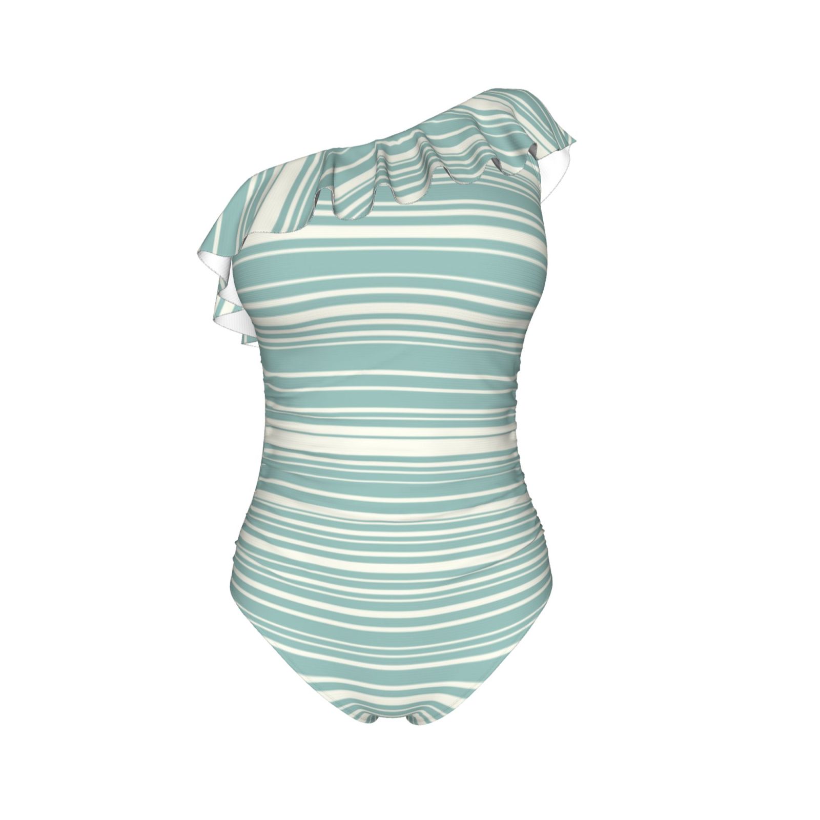 One Shoulder Ruffle Swimsuits