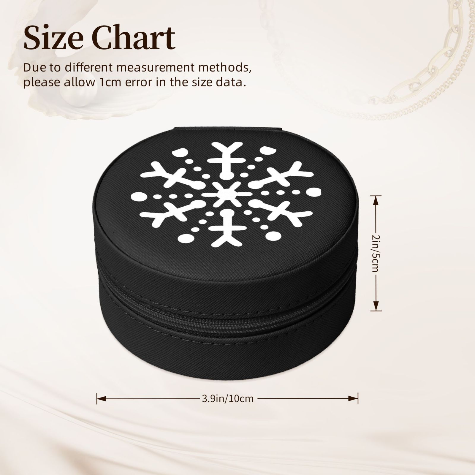 Round Leather Jewelry Box