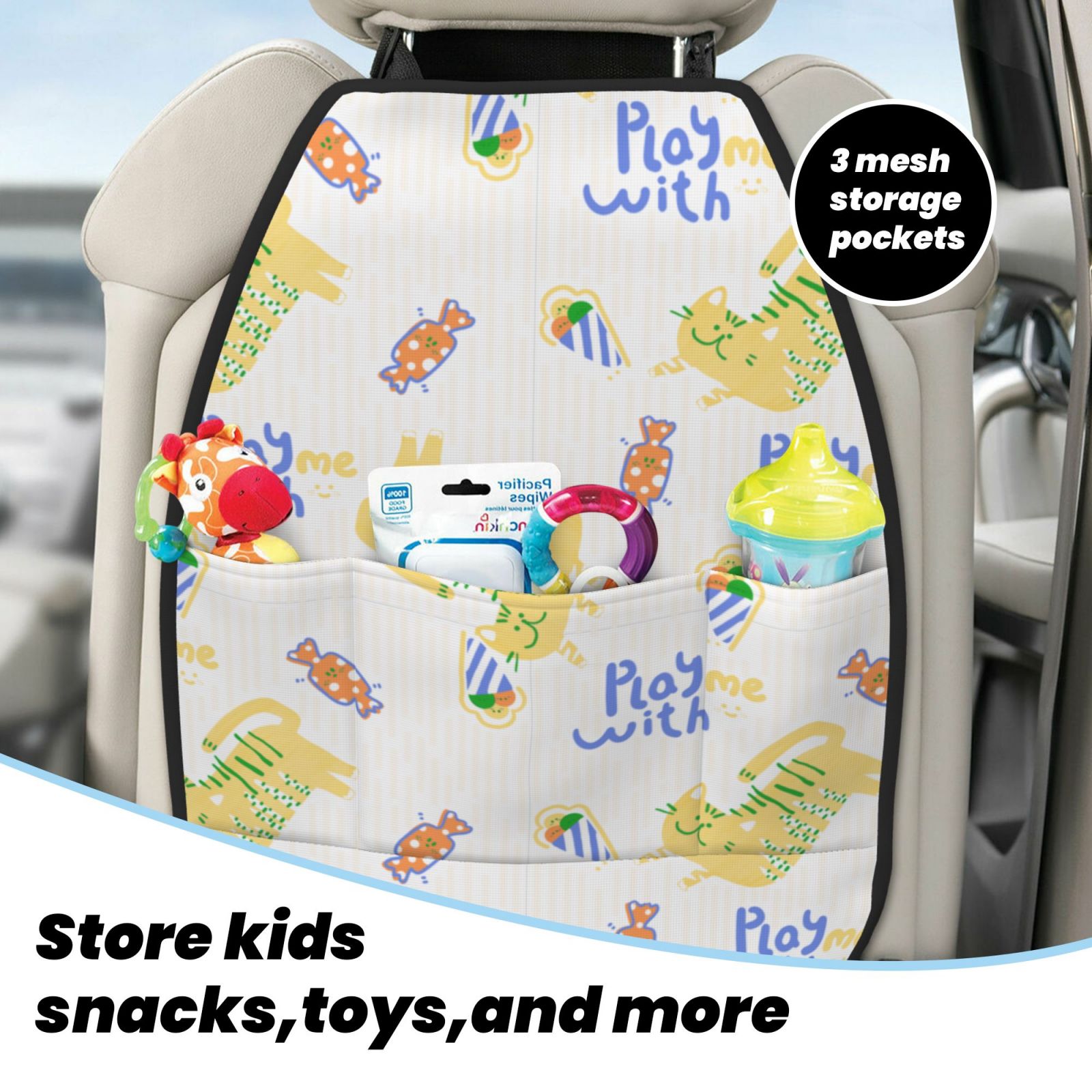 Anti-kick Storage Mat For Car Seats 2 Pcs