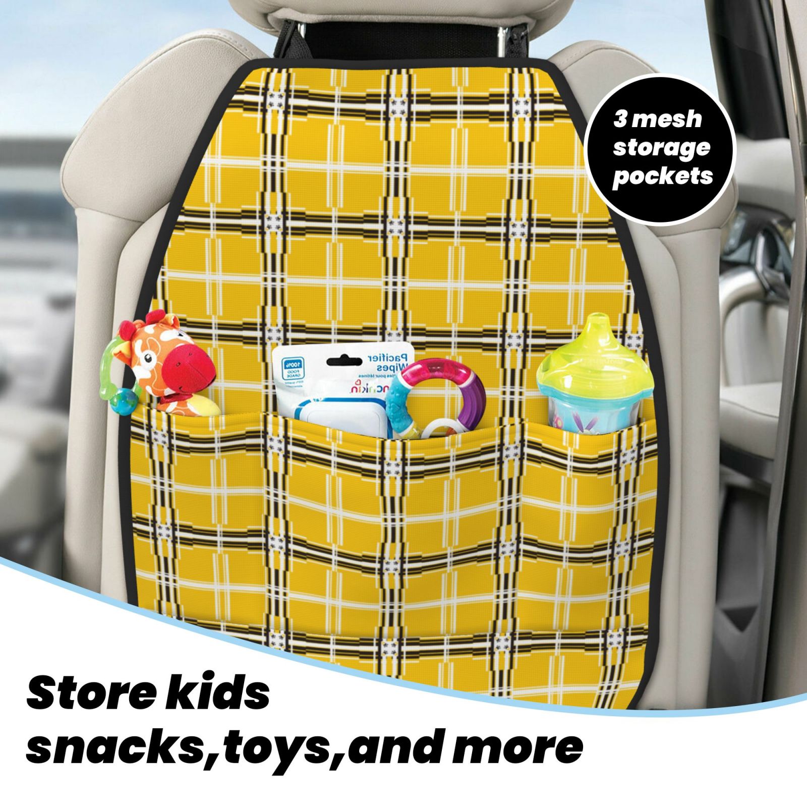 Anti-kick Storage Mat For Car Seats 2 Pcs