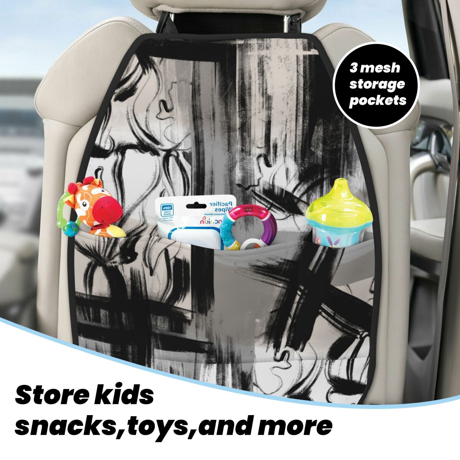 Anti-kick Storage Mat For Car Seats 2 Pcs