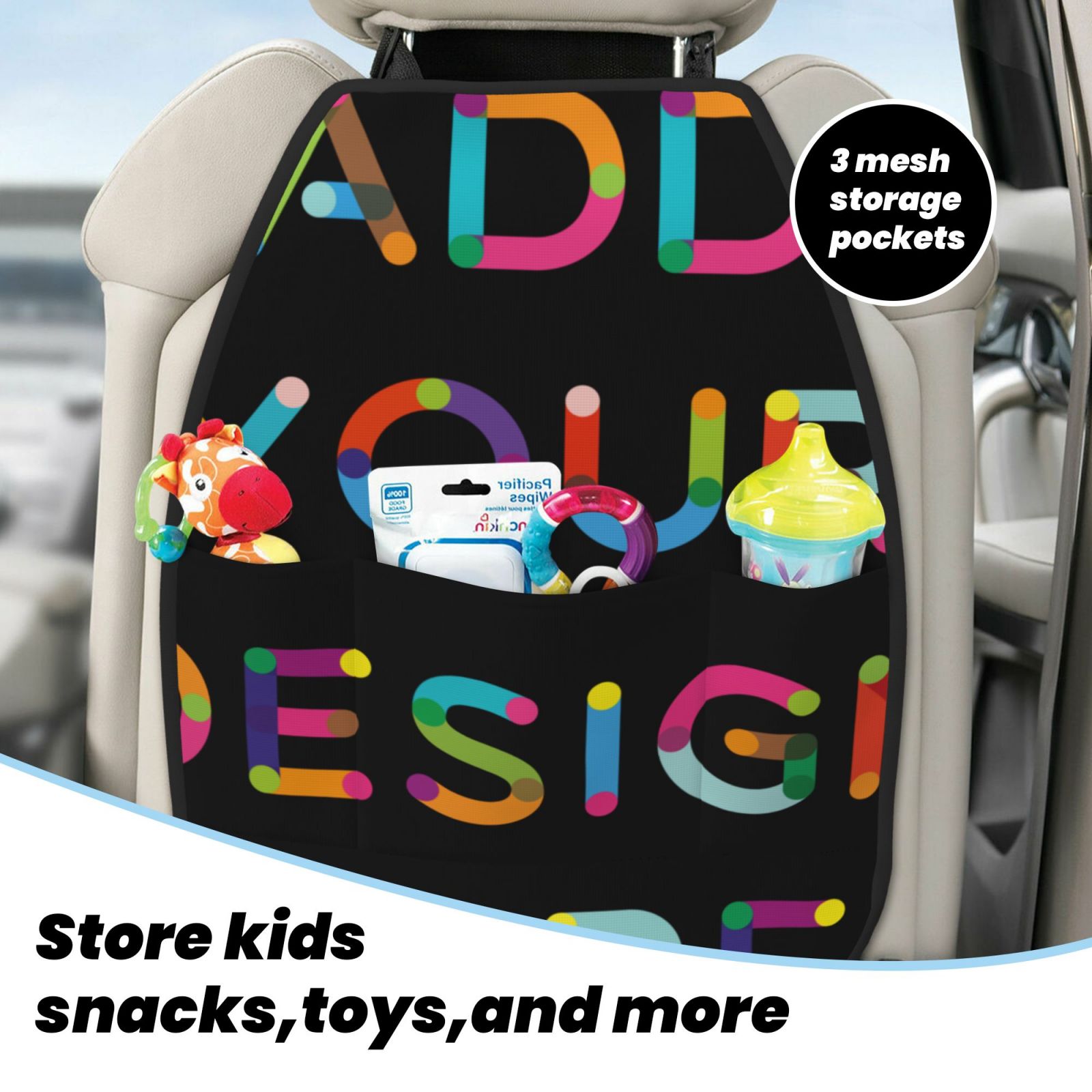 Anti-kick Storage Mat For Car Seats 2 Pcs