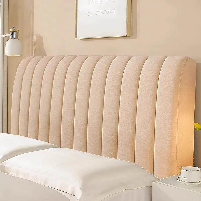 Wooden bed backrest soft package thickened headboard cover full package four seasons dust cover