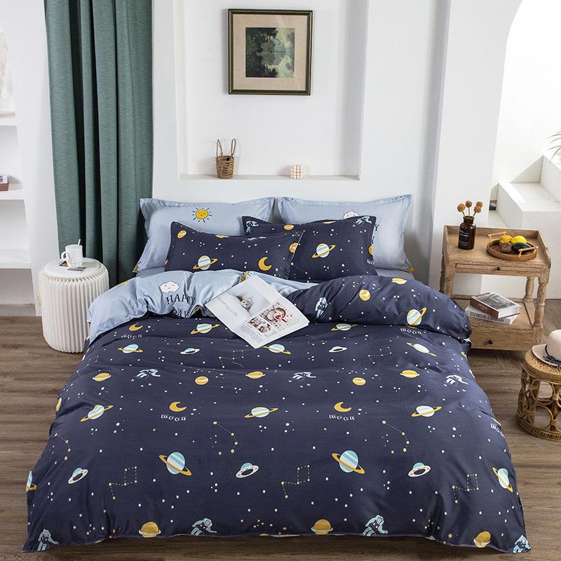 4 Piece Duvet Cover Linen Set Bedding Duvet Cover Cotton Single Bed Double Bed King Size Duvet Cover