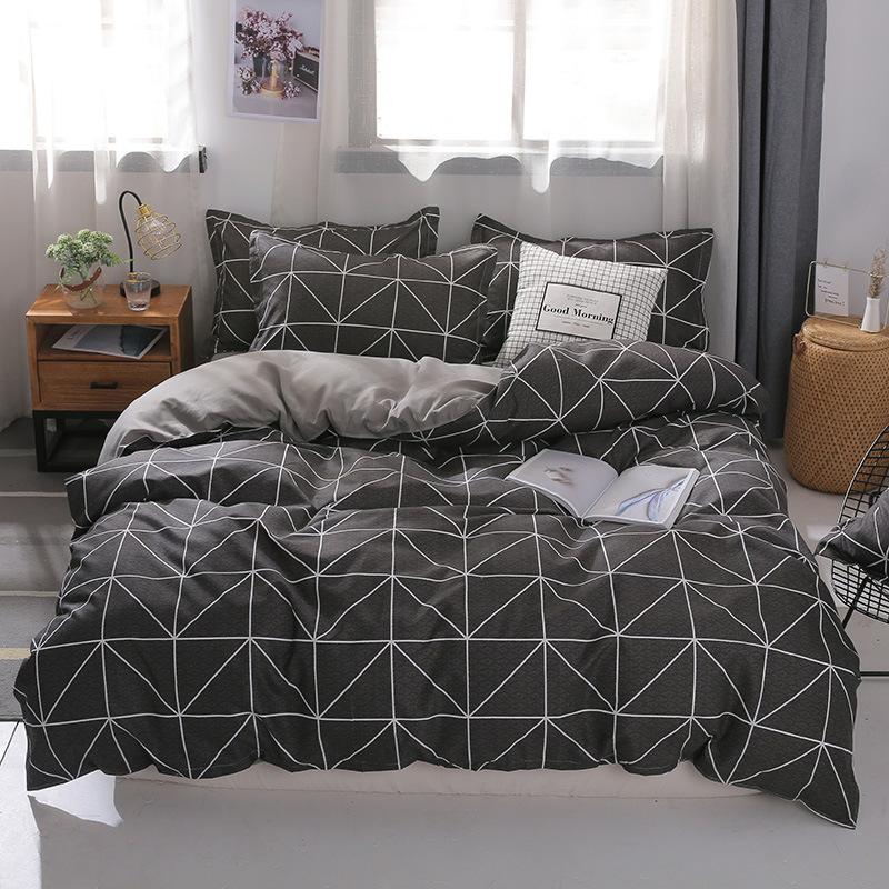 4 Piece Duvet Cover Linen Set Bedding Duvet Cover Cotton Single Bed Double Bed King Size Duvet Cover