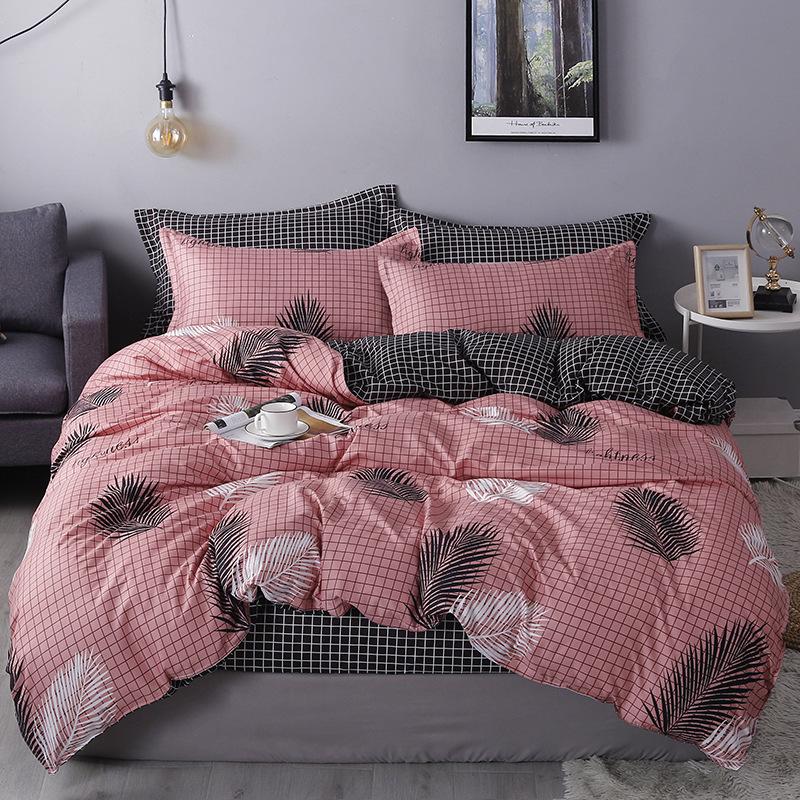 4 Piece Duvet Cover Linen Set Bedding Duvet Cover Cotton Single Bed Double Bed King Size Duvet Cover