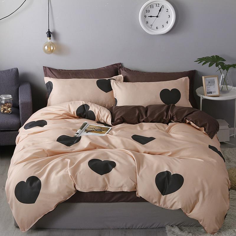 4 Piece Duvet Cover Linen Set Bedding Duvet Cover Cotton Single Bed Double Bed King Size Duvet Cover