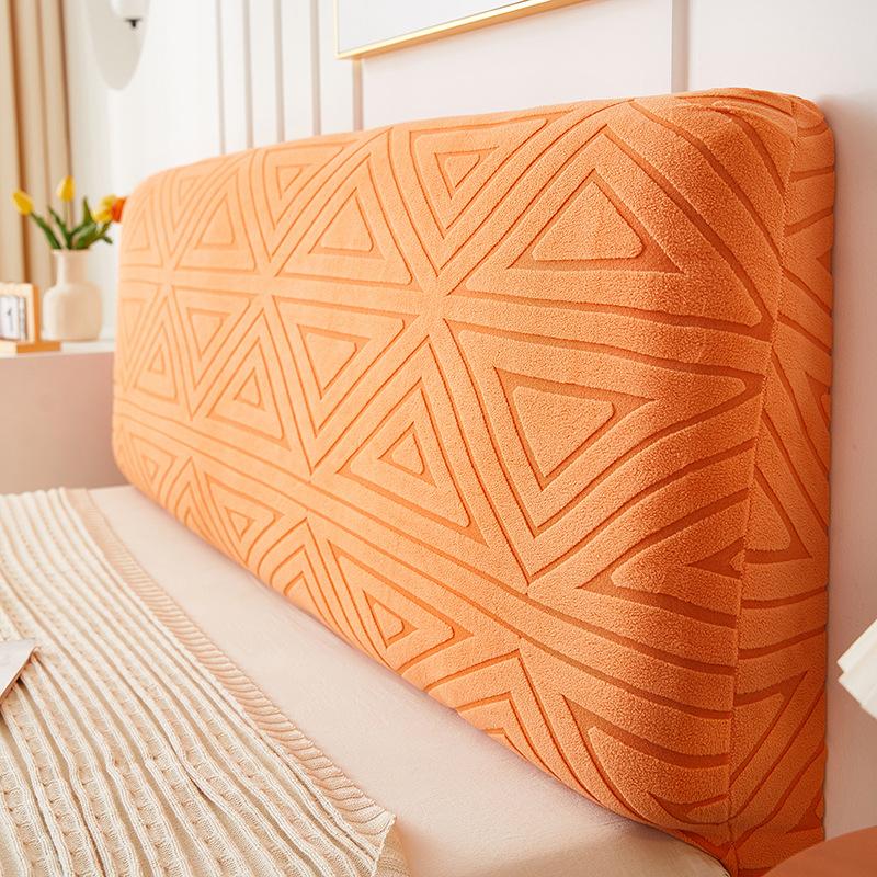 Headboard Cover Full/Queen/California King Size Stretch Soft Headboard Cover Stretch Solid Color Dust Protector Washable Headboard Decoration