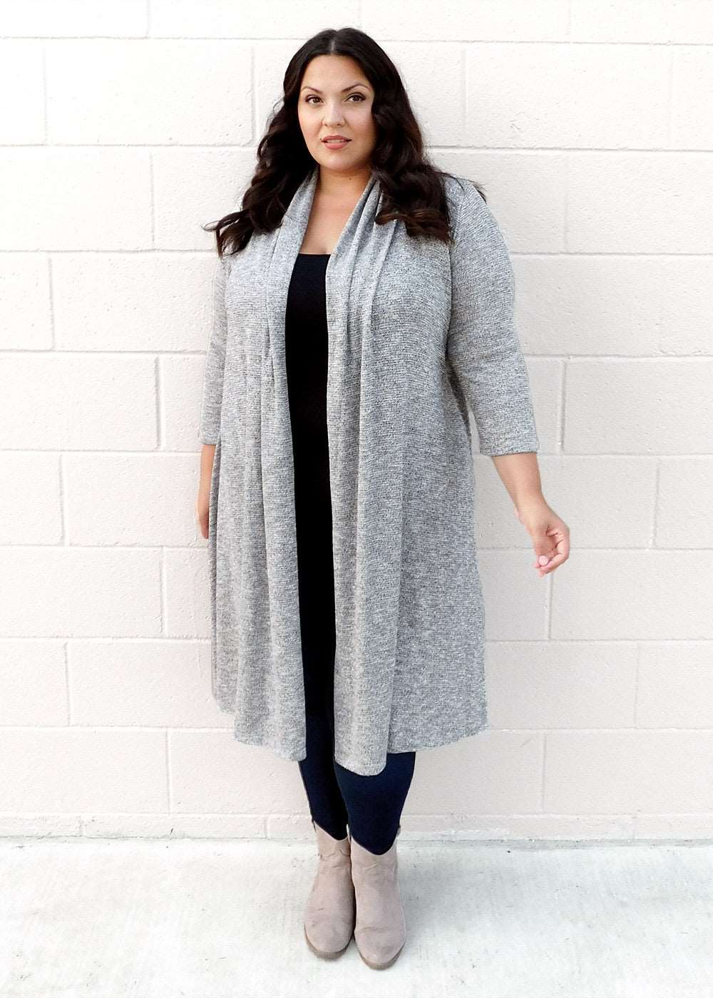 Knit Long Parker Cardigan