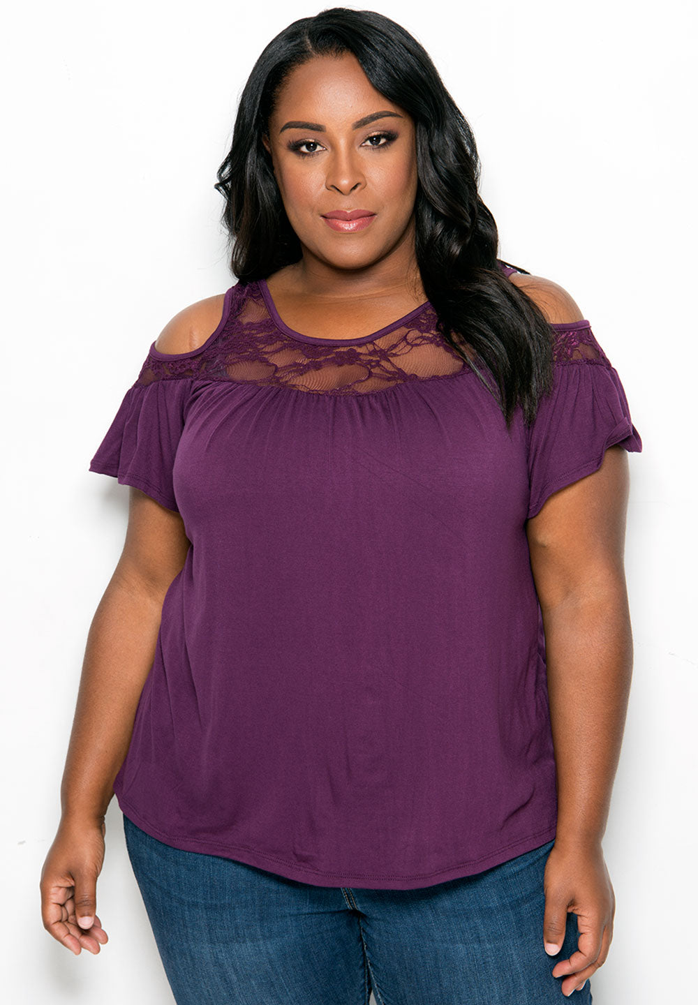 Stacy Cold-Shoulder Top