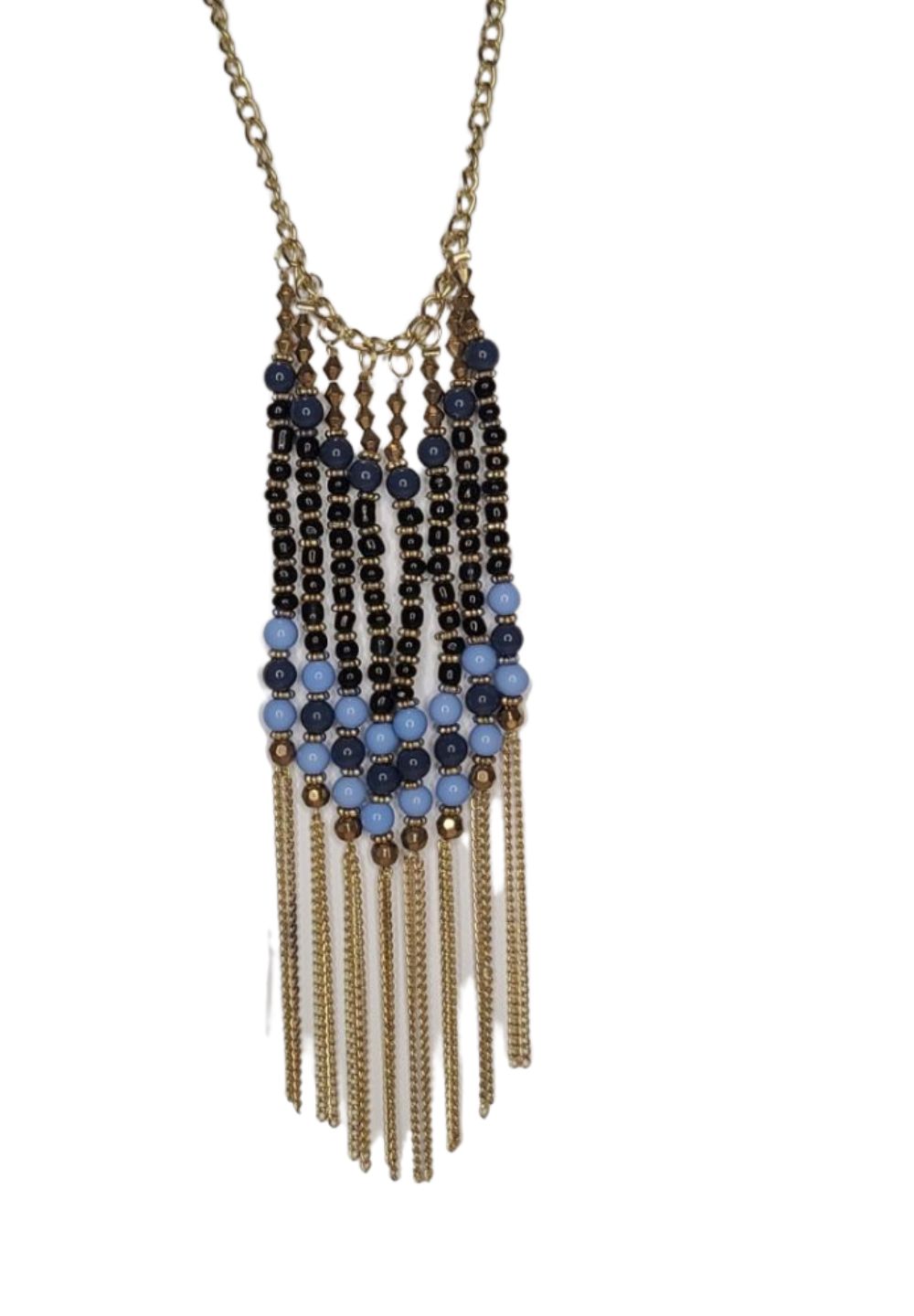 Necklace Ocean Beaded Fringe 11