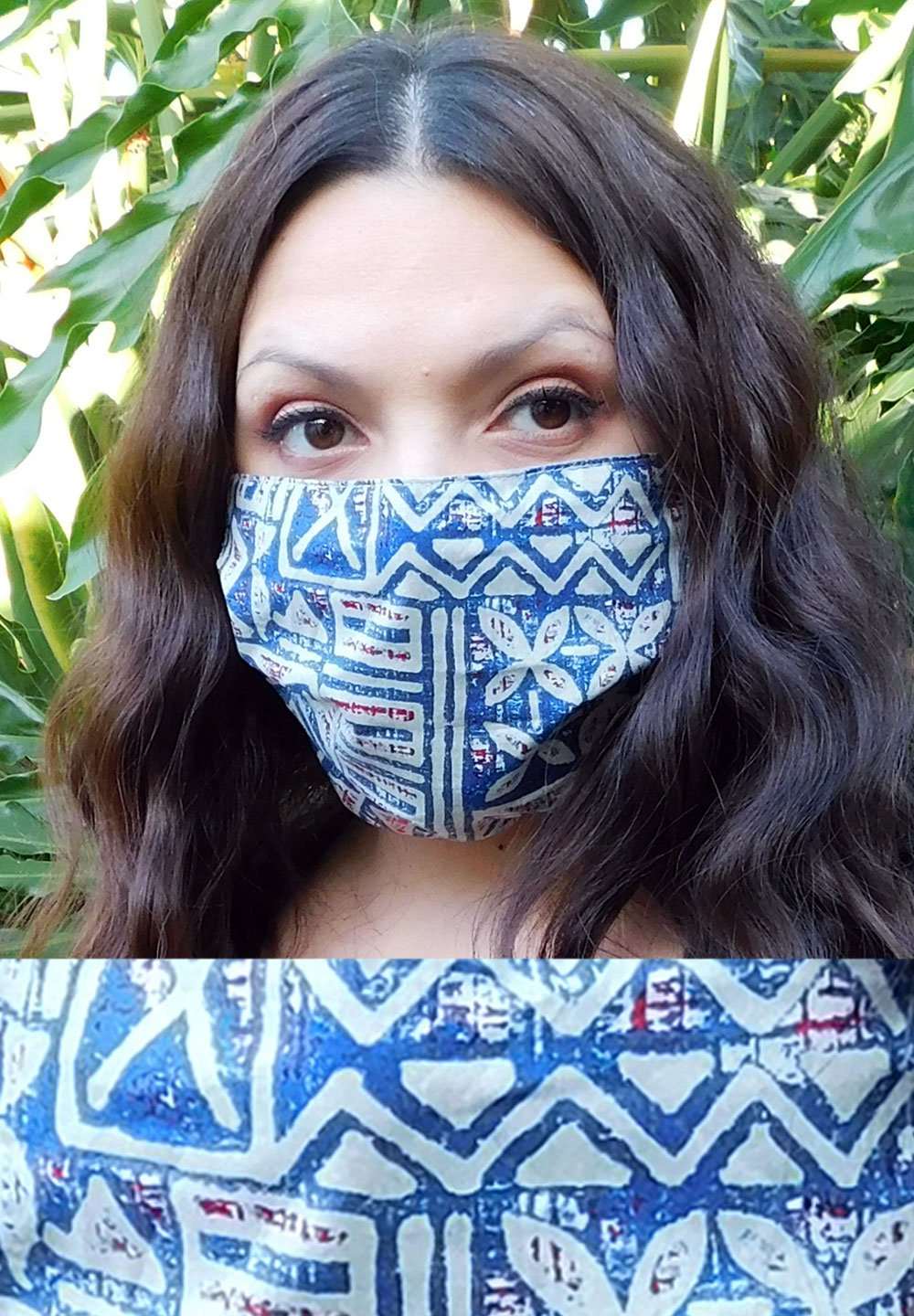 Blue Tribal Mask