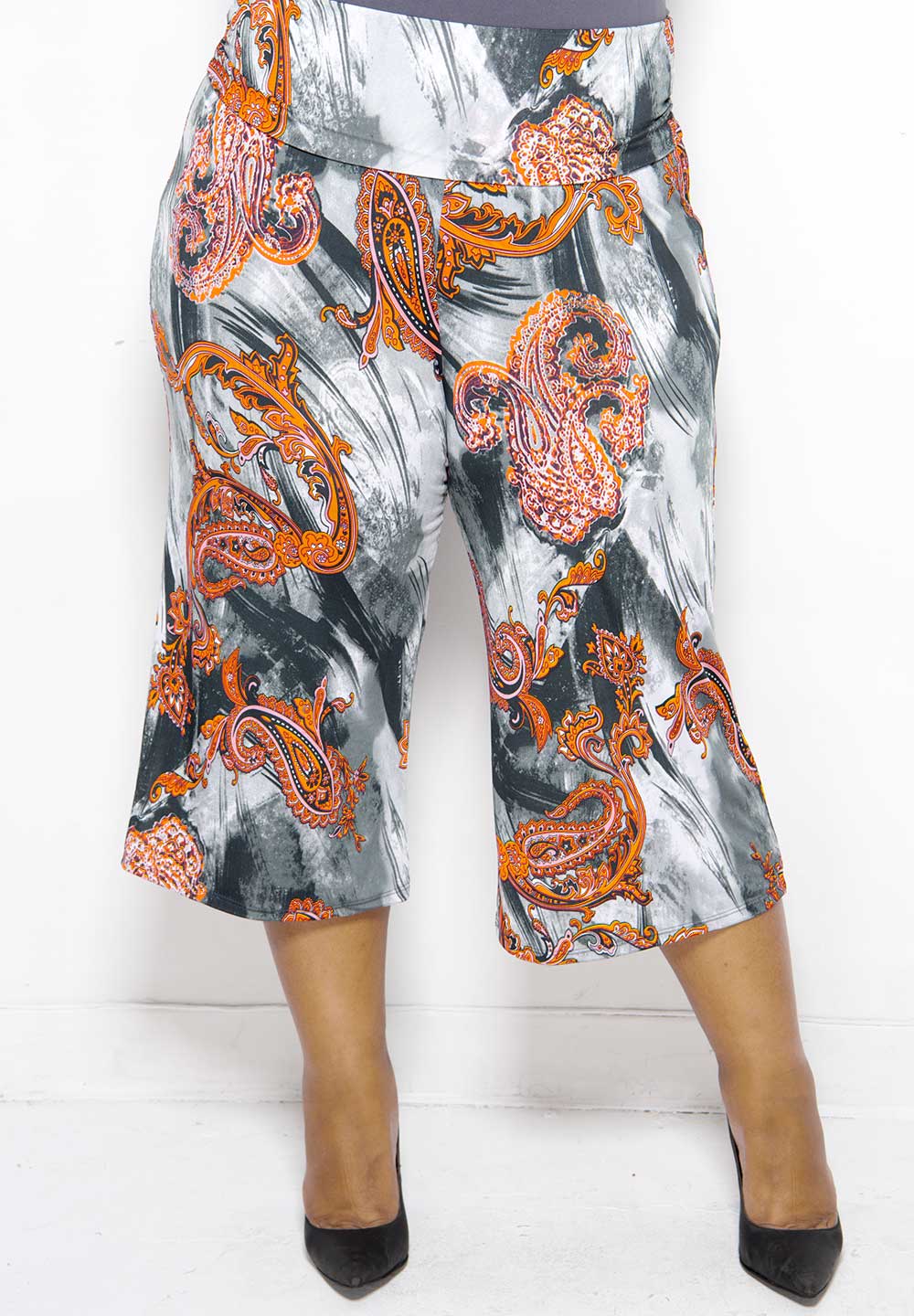 Printed Gaucho Pants