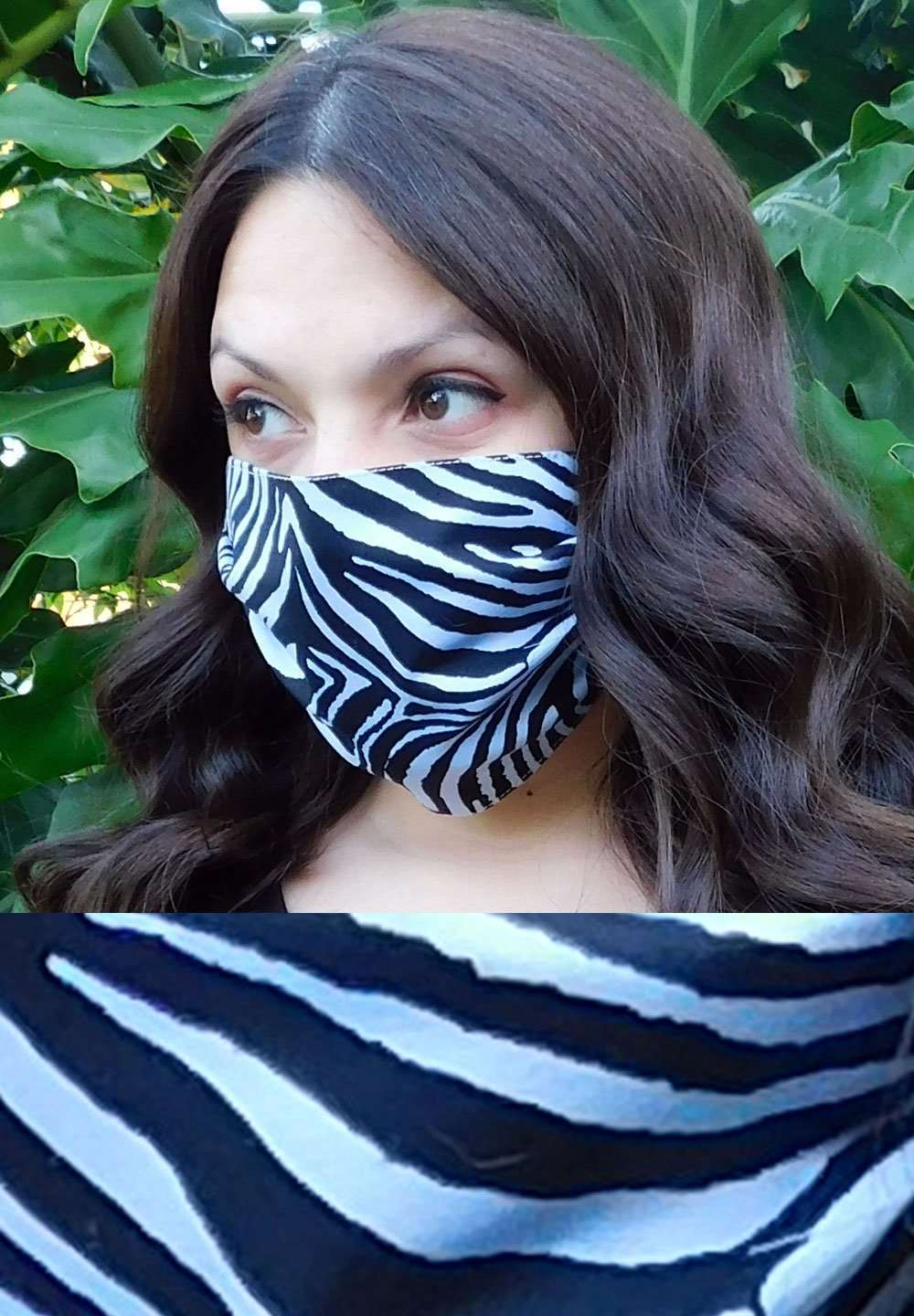 Blue Zebra Mask