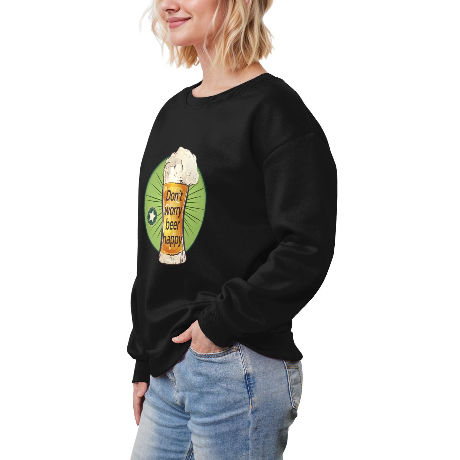 Women's Fleece Crew-neck Hoodie