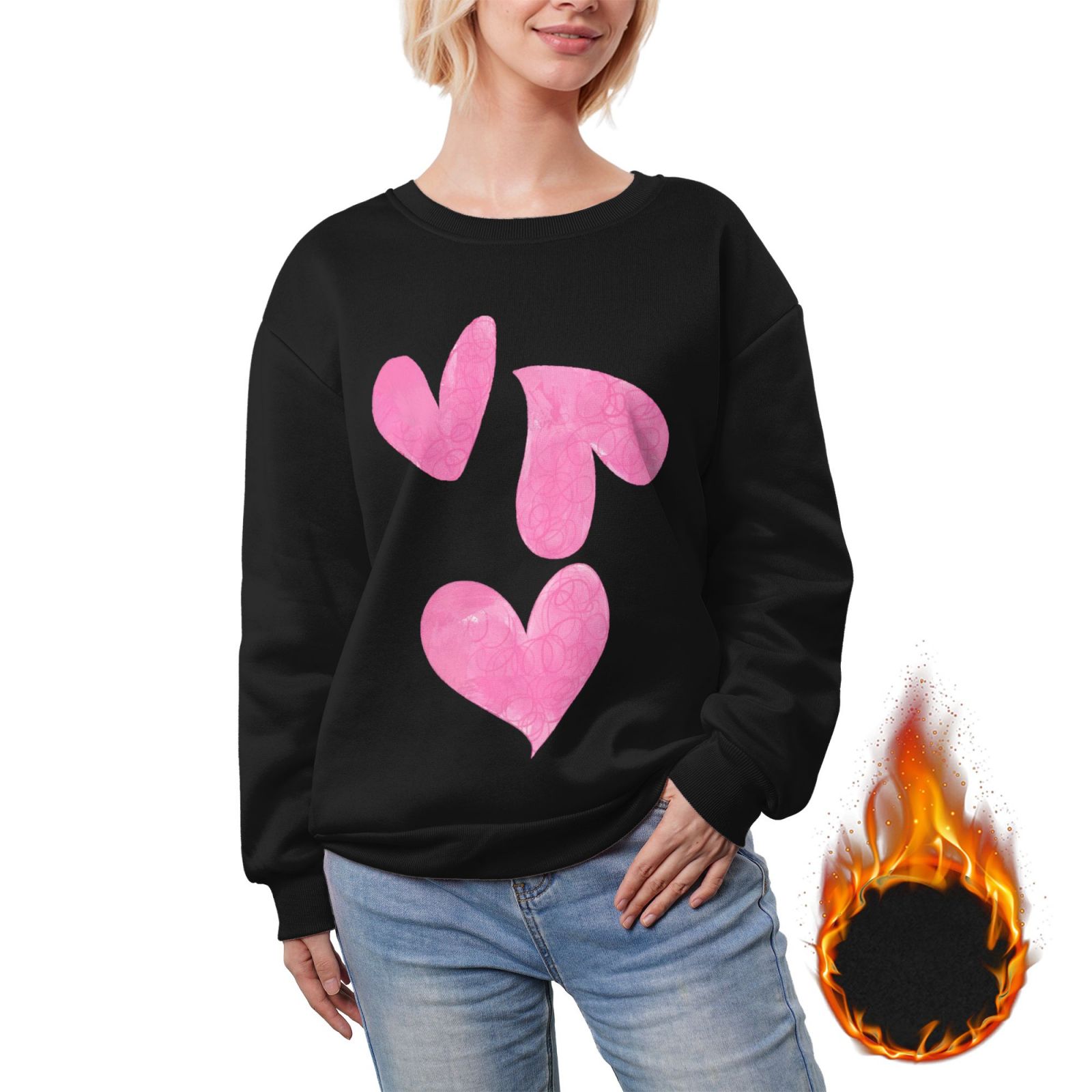 Women's Fleece Crew-neck Hoodie