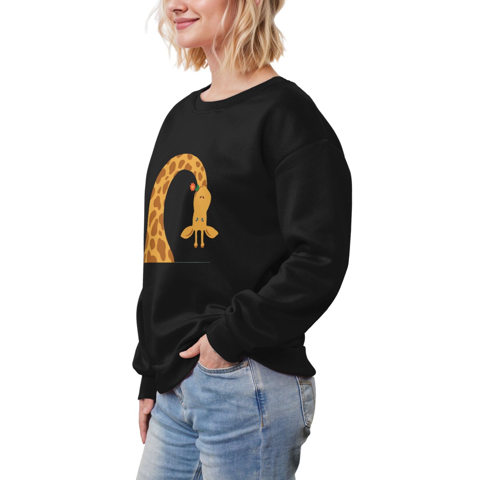 Women's Fleece Crew-neck Hoodie