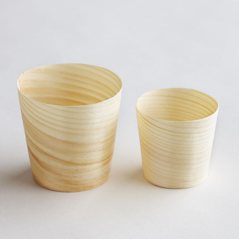 Disposable Wooden Cup - 3 sizes