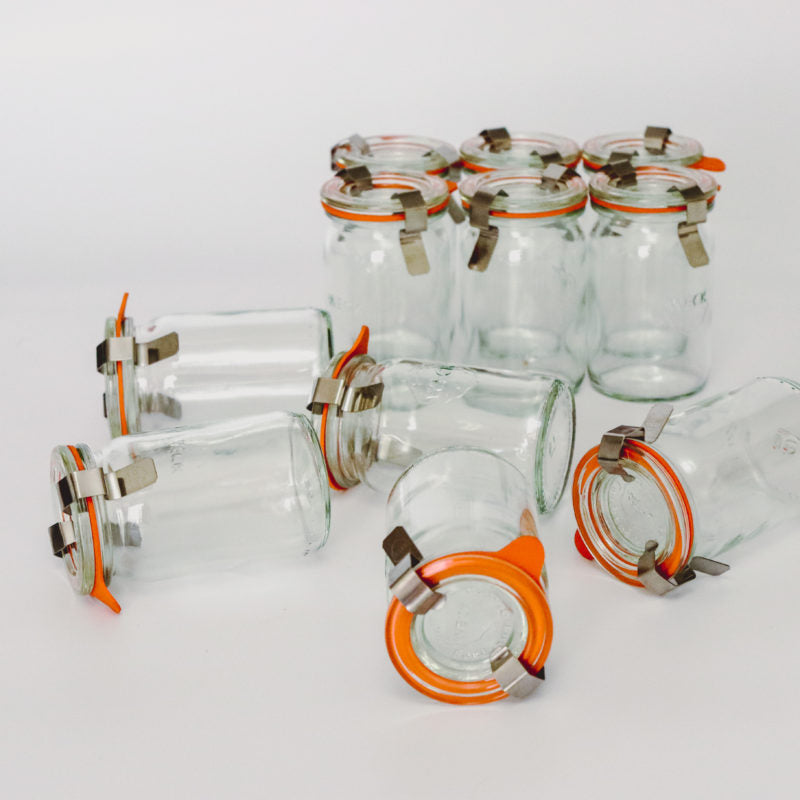 Weck Cylinder Jar - 6 sizes ( 2 NEW)