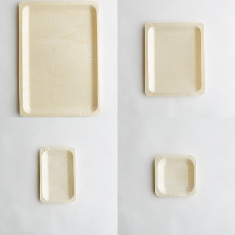 Disposable Plates  - wooden, 4 sizes