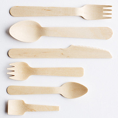 Disposable Wooden Cutlery - made from birchwood