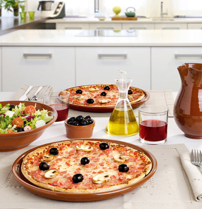 Spanish Terracotta Platter / Pizza Plate