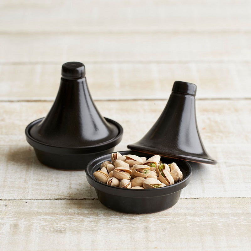 Spanish Terracotta Tagine Matt Black - 5 sizes