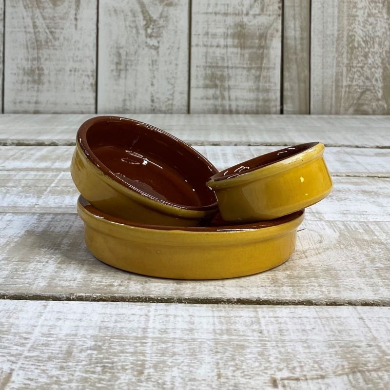 Spanish Terracotta Coloured Tapas Dishes - 3 sizes - 5 colours