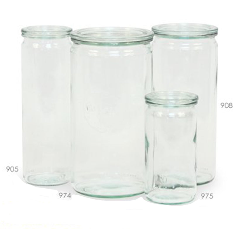 Weck Cylinder Jar - 6 sizes ( 2 NEW)