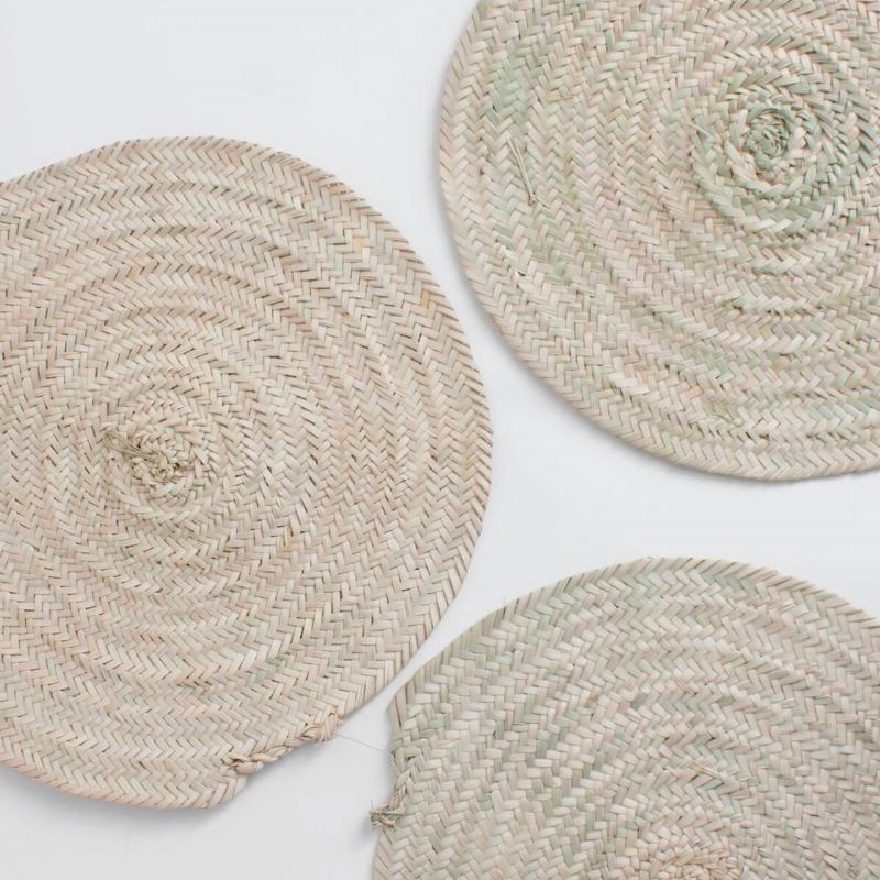 Handwoven Palm Leaf Tablemat 30cm - set x 4 50% OFF AT CHECKOUT