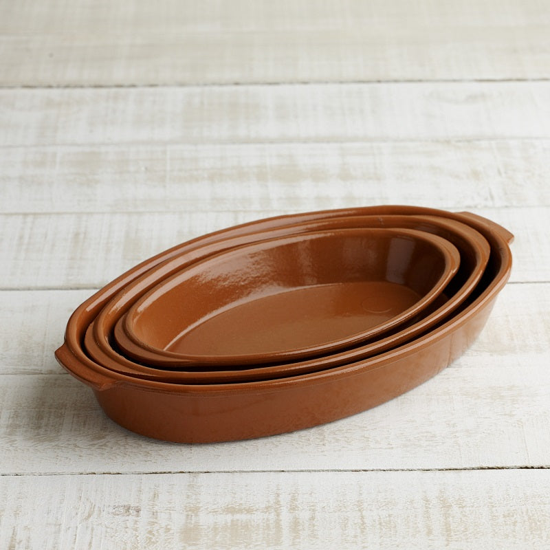 Spanish Terracotta Roasting and Baking Dish - 2 shapes