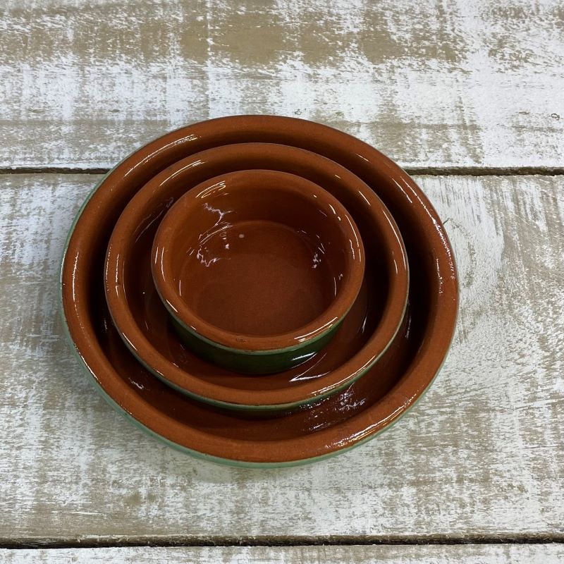 Spanish Terracotta Coloured Tapas Dishes - 3 sizes - 5 colours