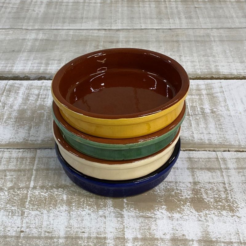 Spanish Terracotta Coloured Tapas Dishes - 3 sizes - 5 colours