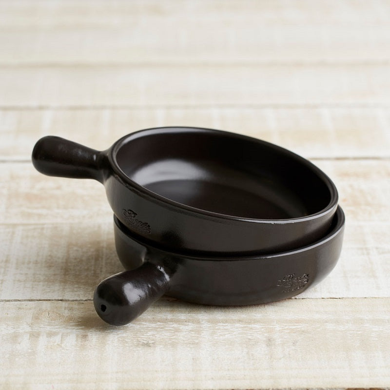 Spanish Terracotta Frying Pan - Matt Black