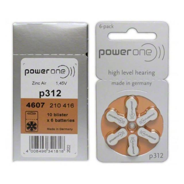 Mercury-free Zinc Hearing Aid Batteries-Size-312 Battery