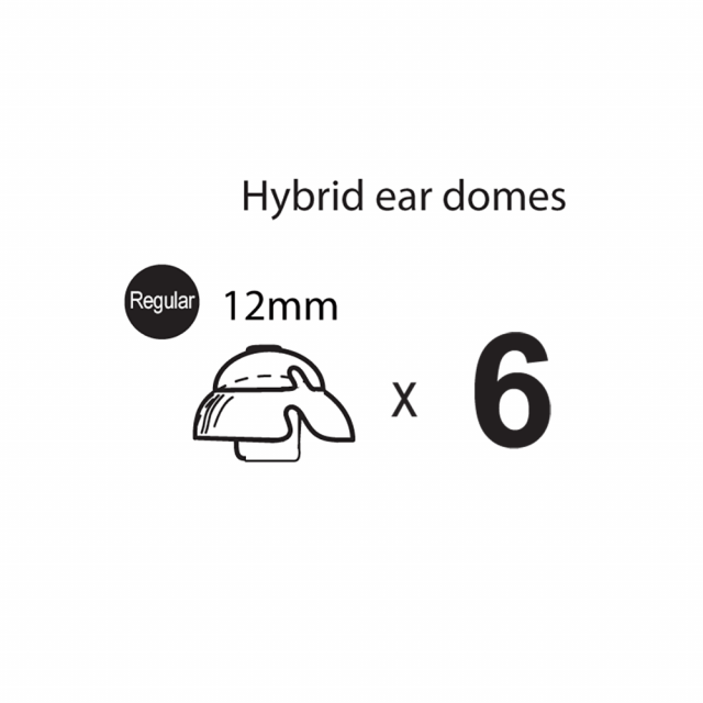 Hybrid Ear Domes / Tips - Pack of 6