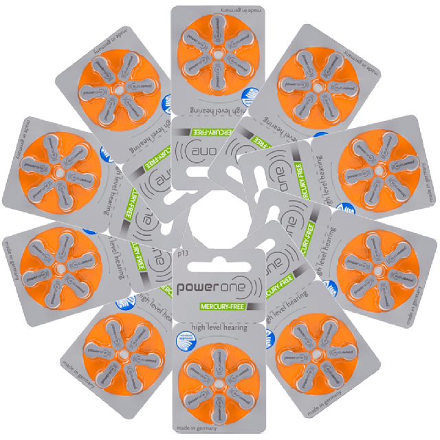 Mercury-free Zinc Hearing Aid Batteries-Size-13 Battery