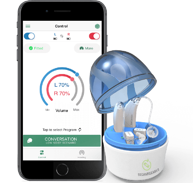 Bluetooth Hearing Aids - Disco MAX Wireless Rechargeable