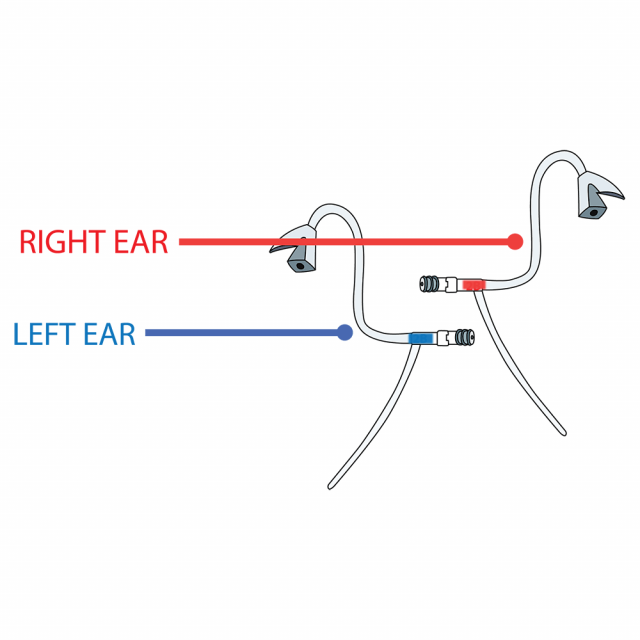 Thin Ear Tubes for EarCentric Mini-BTE hearing aids - Pack of 2