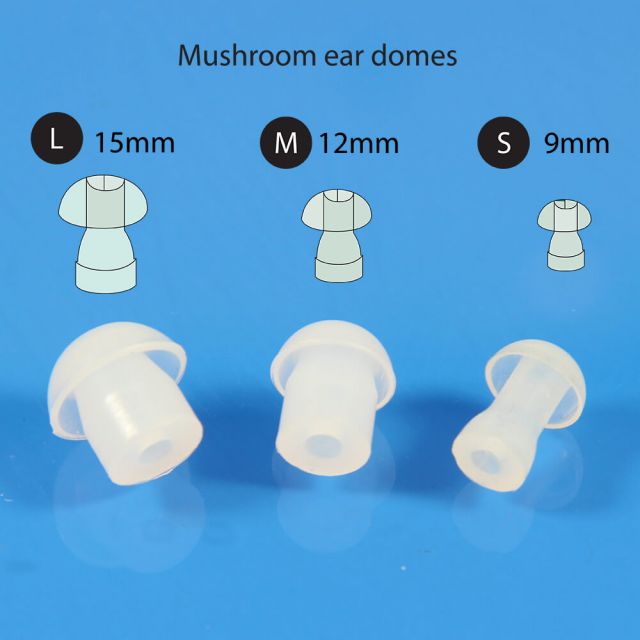 Mushroom Ear Domes/Tips - Pack of 6