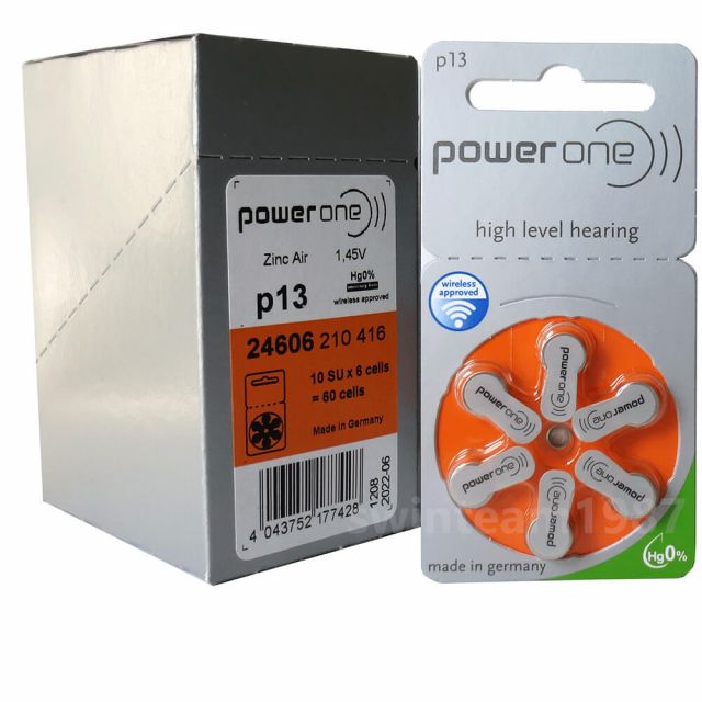 Mercury-free Zinc Hearing Aid Batteries-Size-13 Battery