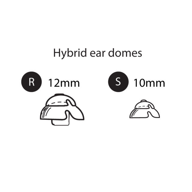 Hybrid Ear Domes / Tips - Pack of 6