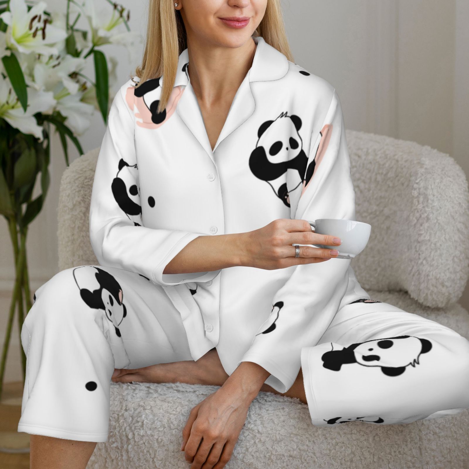 Women's Long-Sleeved Pajama Set