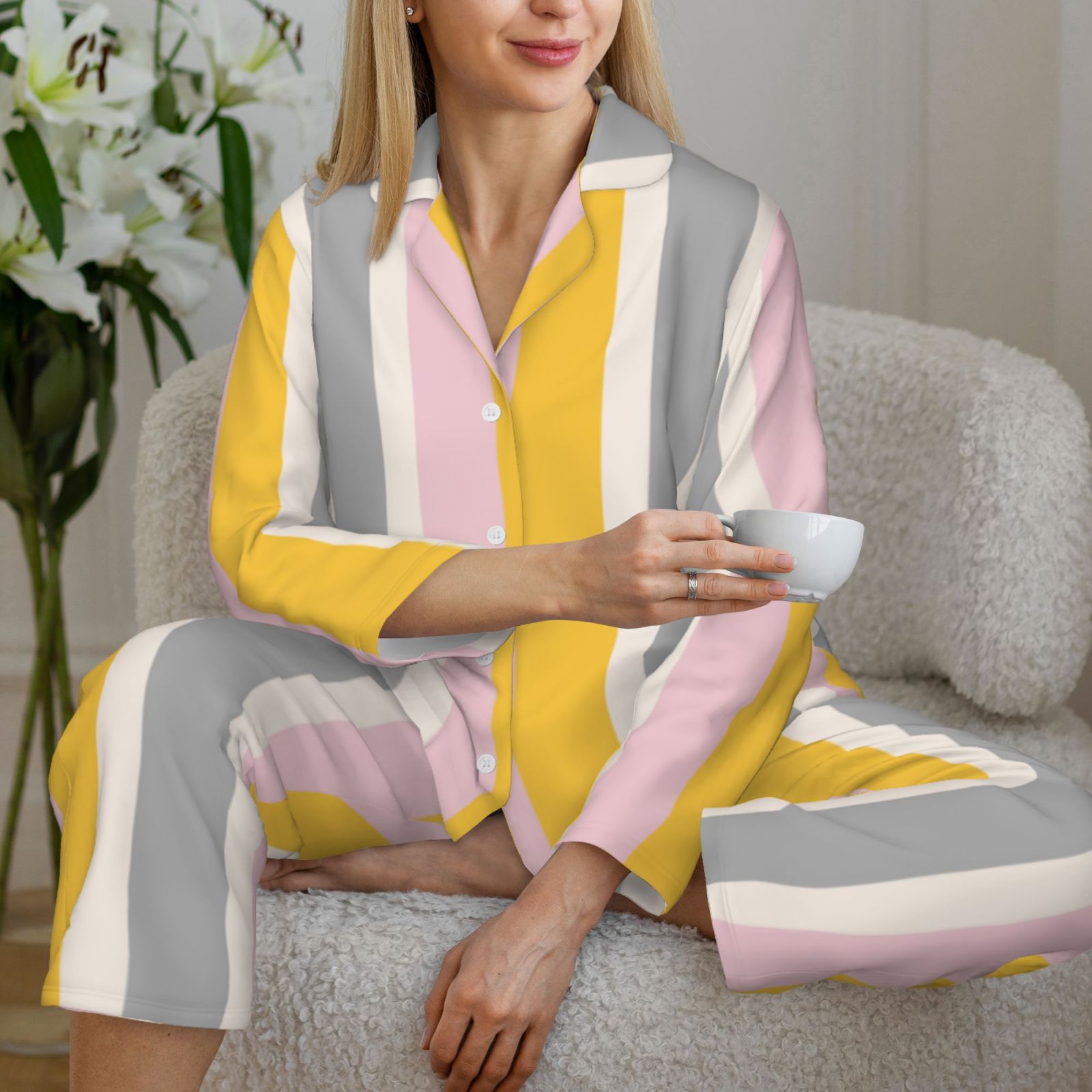 Women's Long-Sleeved Pajama Set